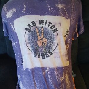Witch Morbid T Shirt Dark Humor OOAK tie Dye Handmade